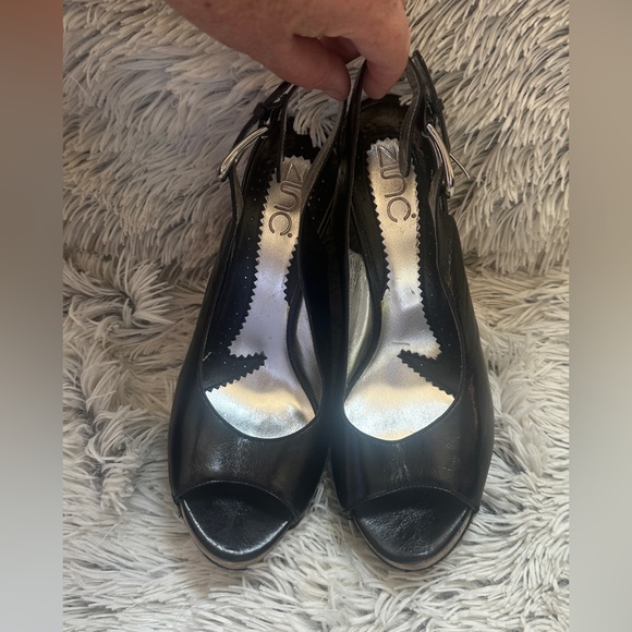 Zinc open toe graffiti wedge - Picture 4 of 7